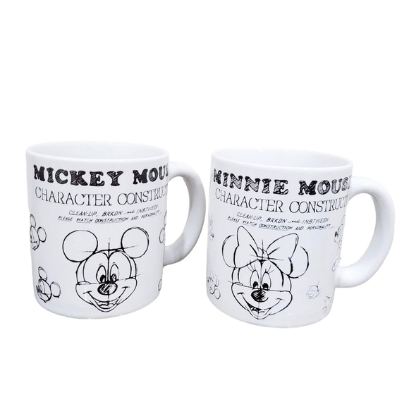 MICKEY & Minnie Mouse Character Construction Set of 2 Mug - Picture 1 of 14